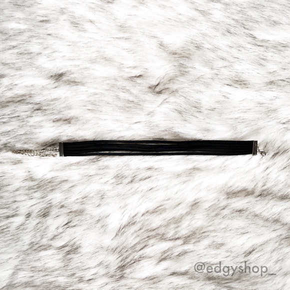 Faux Suede Layered Choker - Picture 2 of 4